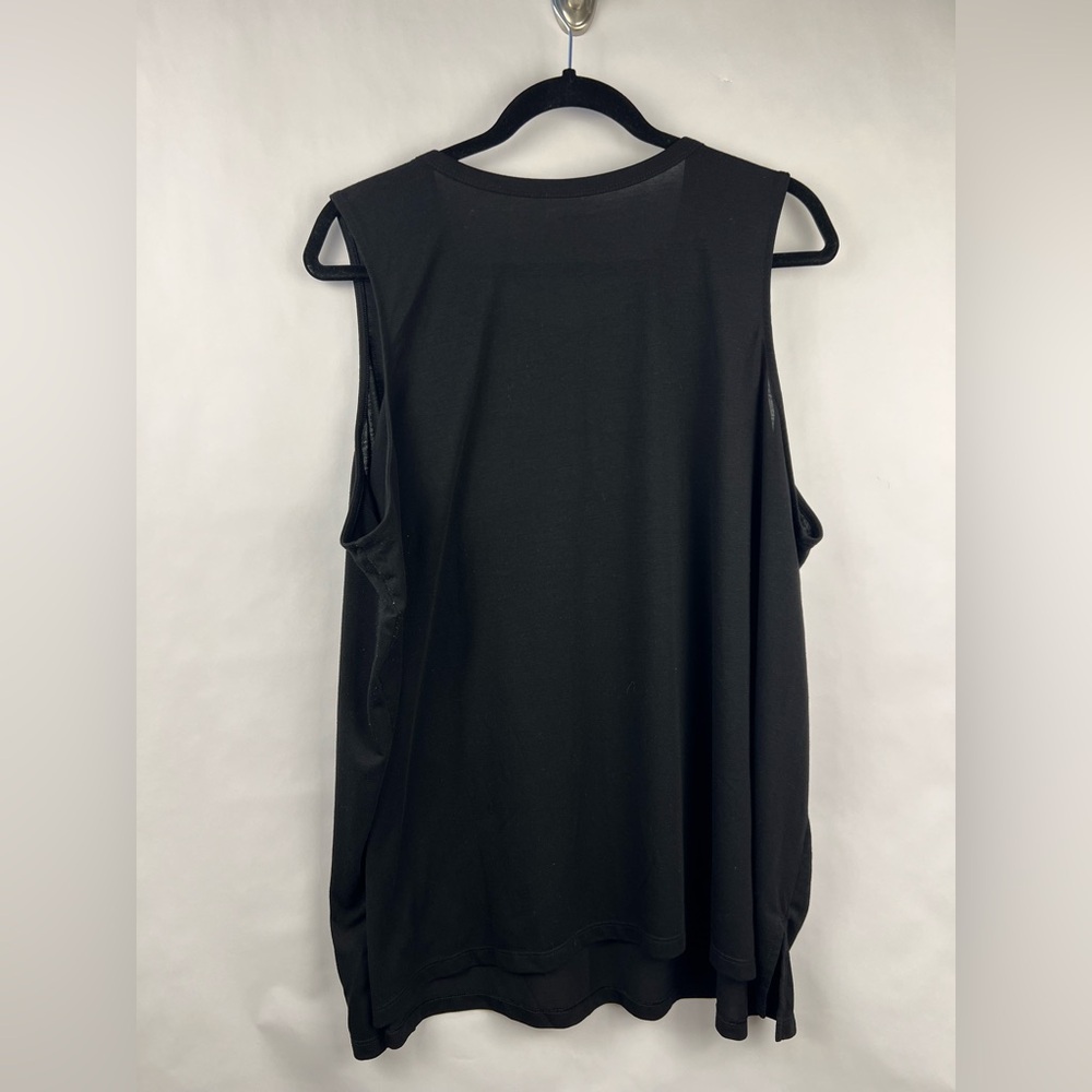 Old Navy Active Tank, Black, Ultralite, Sleeveless, Graphic Print, Festival Gym - Picture 7 of 7